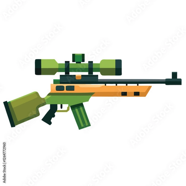 Obraz sniper vector image 