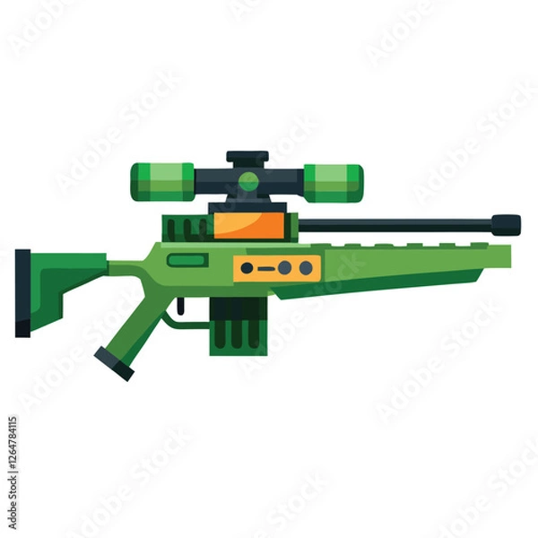 Obraz sniper vector image