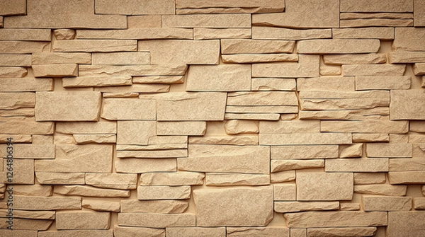 Obraz Light brown-gray grunge background. Old stone wall. White stone texture. Stone background. Abstract grunge stone background.