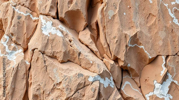 Obraz Light brown-gray grunge background. Old stone wall. White stone texture. Stone background. Abstract grunge stone background.
