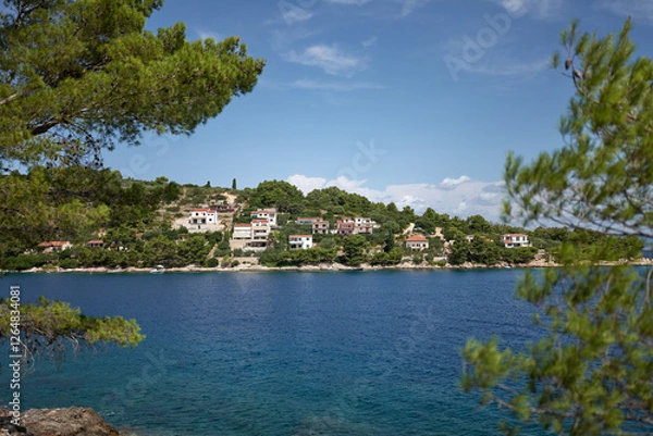 Fototapeta view of the lake como