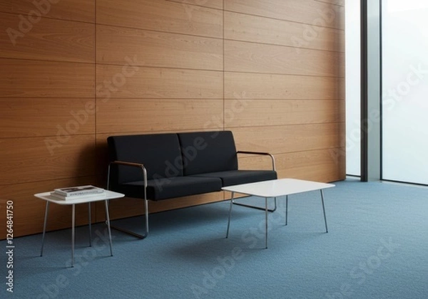 Fototapeta Modern Minimalist Waiting Area