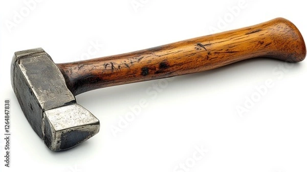 Fototapeta Antique Hammer with Wooden Handle: A Relic of Craftsmanship