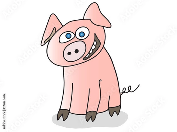 Fototapeta pig isolated