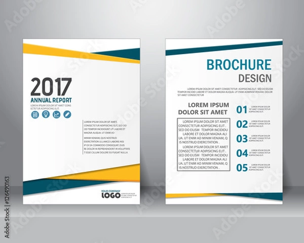 Fototapeta Abstract annual report, vector