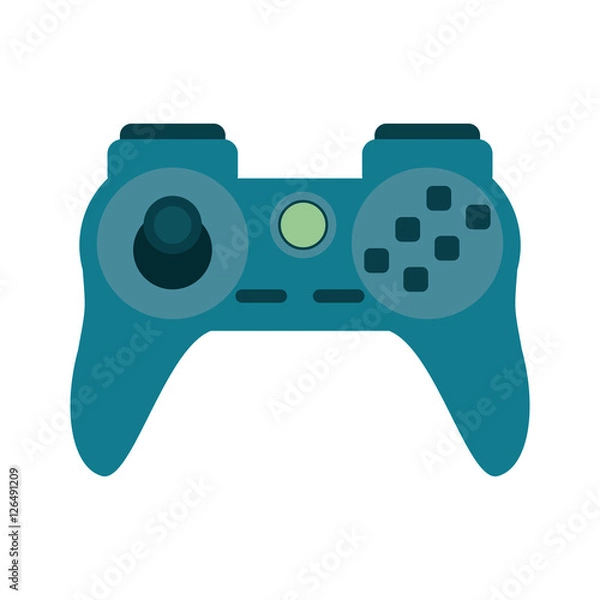 Obraz Videogame control icon. Game play leisure gaming and controller theme. Isolated design. Vector illustration
