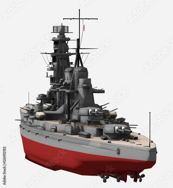 Fototapeta 戦艦　金剛　榛名　霧島　比叡　型