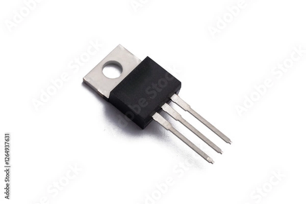 Obraz Electronic voltage regulator transistor isolated