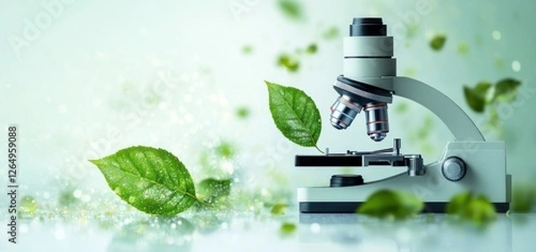 Obraz Microscopy and Botany: Exploring the Wonders of Nature Through Scientific Lenses