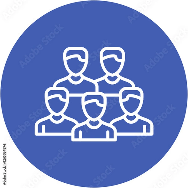 Fototapeta Crowd Icon