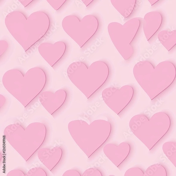 Fototapeta This loving shape pattern is versatile and can be applied to wallpaper, wrapping paper, greeting cards, and fabric