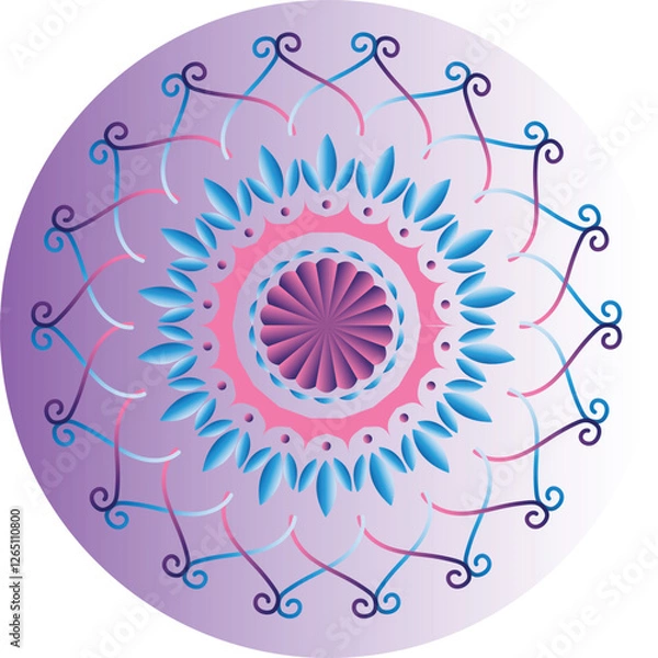 Obraz mandala round ornament