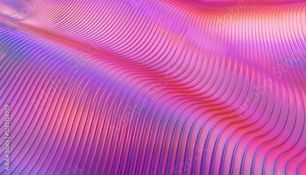 Fototapeta vibrant abstract gradient wave texture in pink and purple tones, ideal for modern background and digital art project

