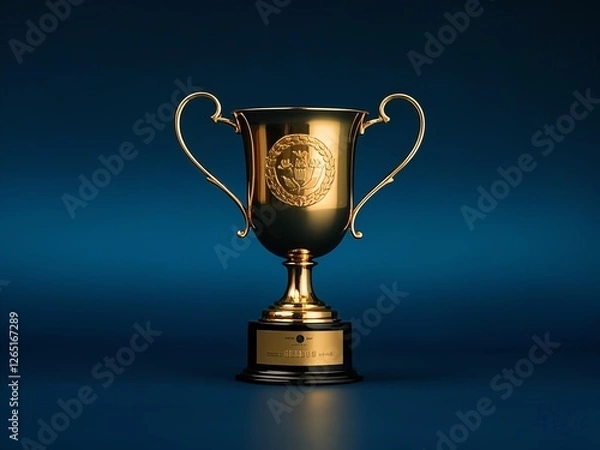 Fototapeta classic trophy on clear background