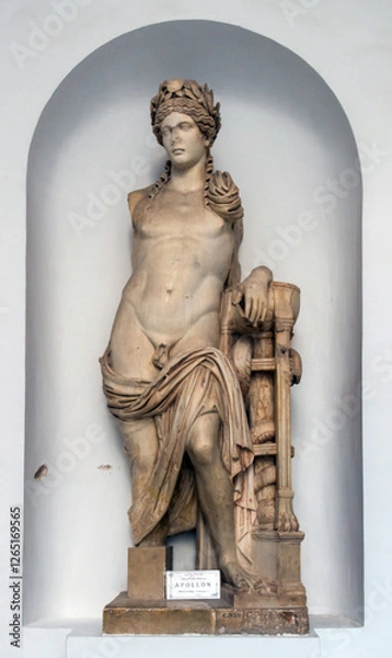 Fototapeta Statue of Apollo coming from the Carthage Theater 2th century AD, Bardo National Museum, Tunis, Tunisia, Africa