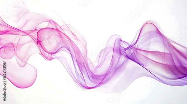 Fototapeta abstract smoke on white background