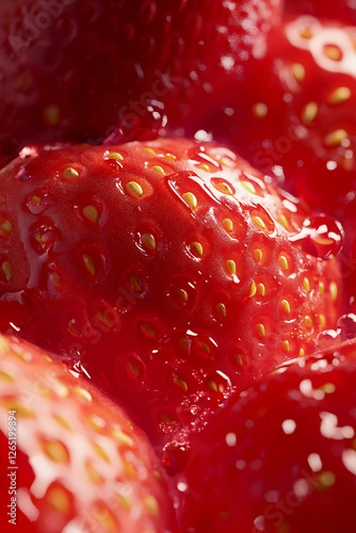 Obraz close up of strawberry
