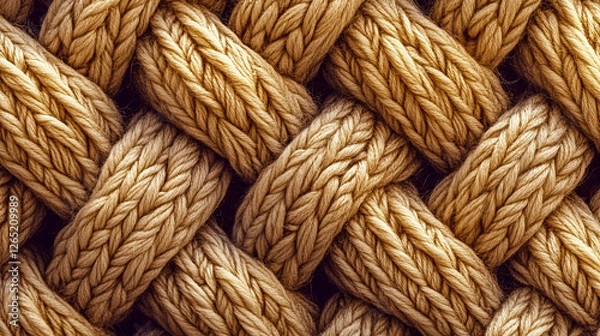 Obraz Cuerda entrelazada en formato macro