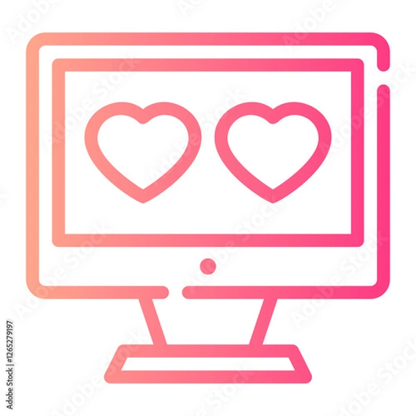 Fototapeta computer gradient icon