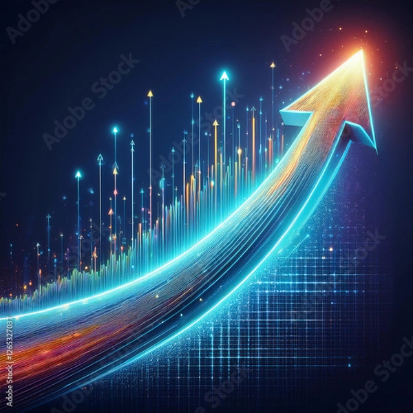 Obraz Achieving Exponential Growth Through Digital Transformation Concept
