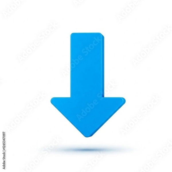 Obraz blue arrow icon