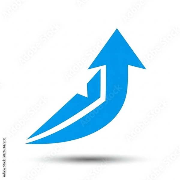 Obraz blue arrow up diagram 