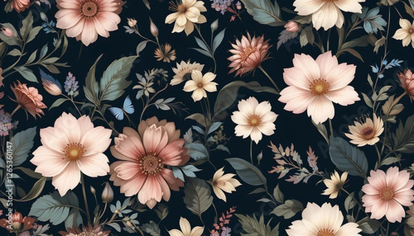 Fototapeta floral pattern background