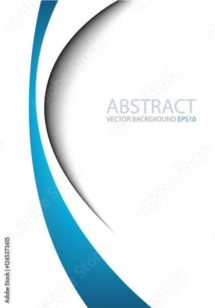 Obraz graphic vector curve line overlap background for text and message design
