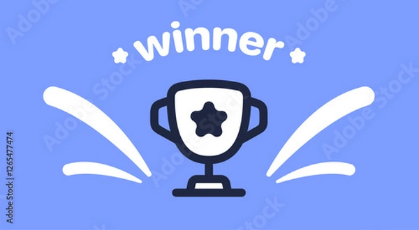 Obraz trophy winner congrats