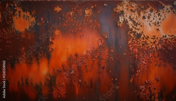 Obraz Gritty rusted metal background texture