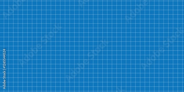 Fototapeta Blueprint background vector illustration. Blank grid paper sheet for technology and architecture projects. 1176