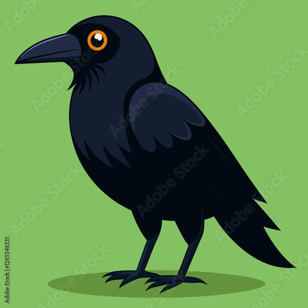 Obraz crow on a branch