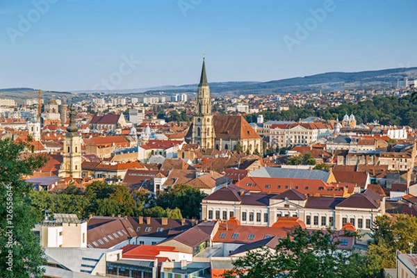 Obraz Panorama of Cluj-Napoca, Transylvania, Romania