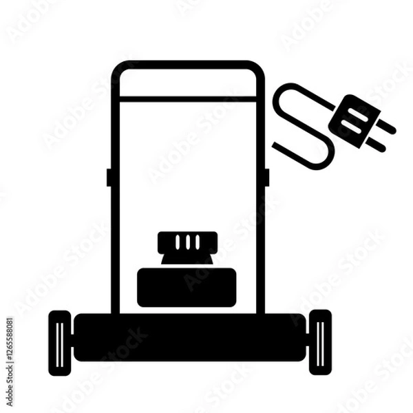 Obraz Electric lawn mower