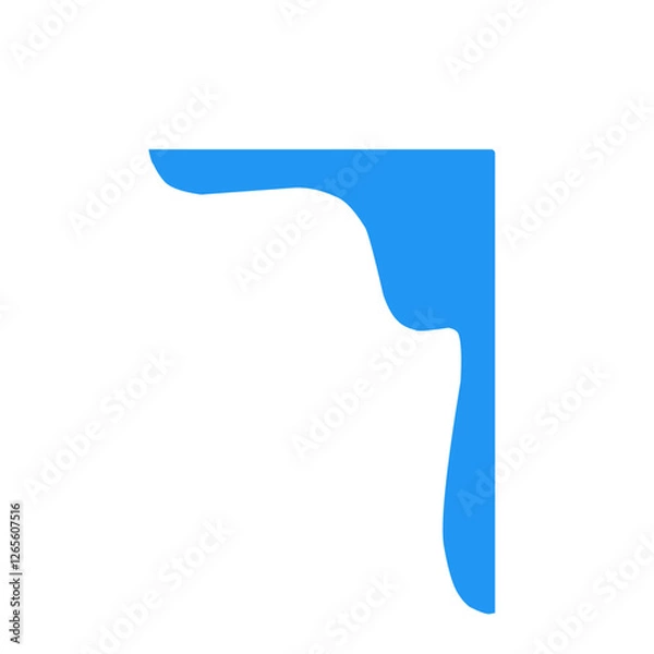 Obraz Blue Corner Blob