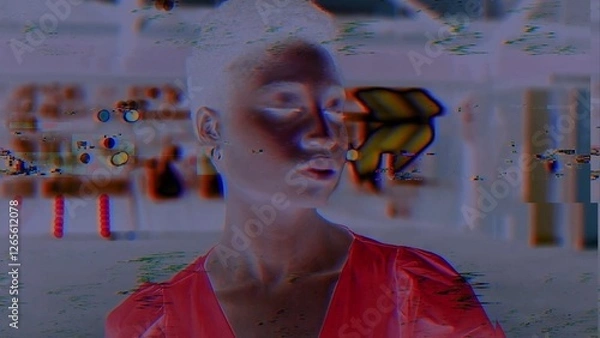 Obraz Glitch Transition
