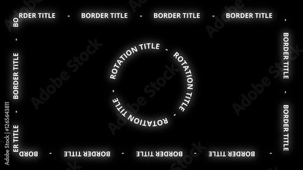 Fototapeta Urban Kinetic Typography Animated Text