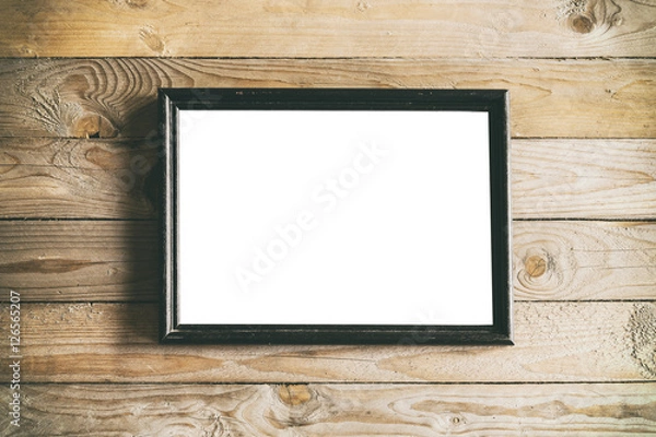 Obraz Rustic black frame mock up
