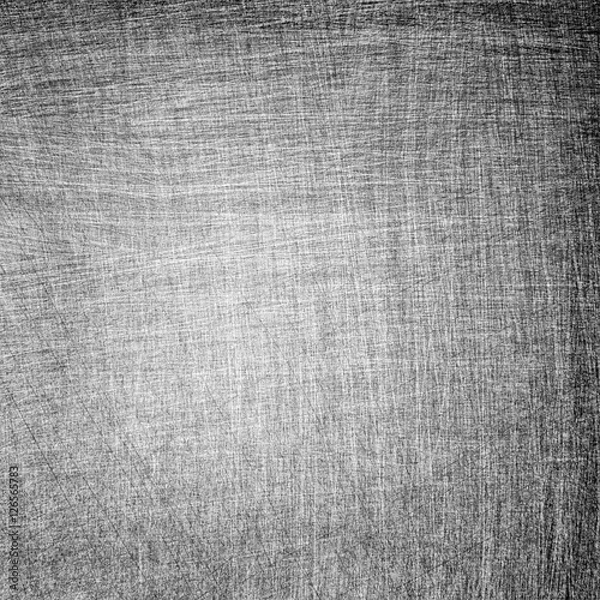 Obraz Aged metal plate, scratched texture, abstract background