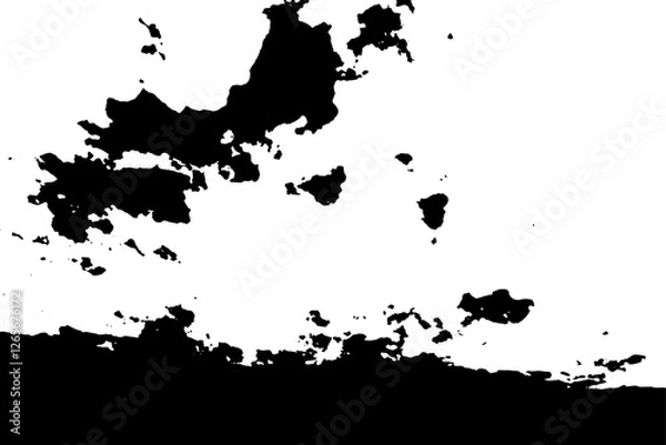 Fototapeta Rustic splash vector texture. Abstract background. Weathered surface and shape. Dirty and damaged backdrop.