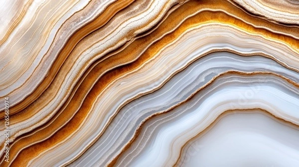 Fototapeta Mesmerizing Golden Marble Texture with Flowing Patterns and Colors