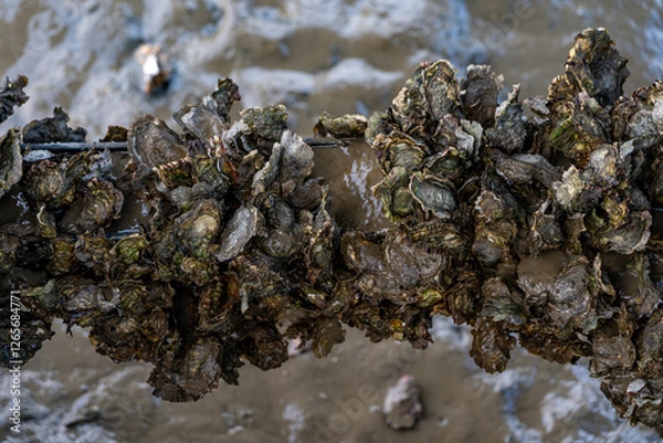 Obraz Muscheln bei Ebbe