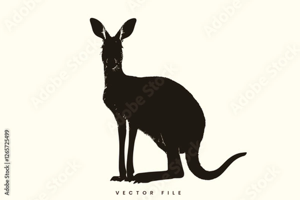 Fototapeta Kangaroo Vector Illustration