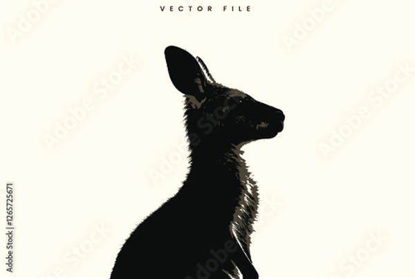 Fototapeta Kangaroo Vector Illustration