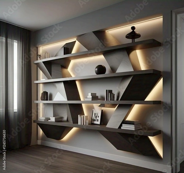 Fototapeta 3d render of a modern interior
