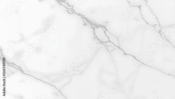 Fototapeta Elegant White Marble Texture with Subtle Gray Veins and Polished Finish – Timeless Design for Modern Interiors