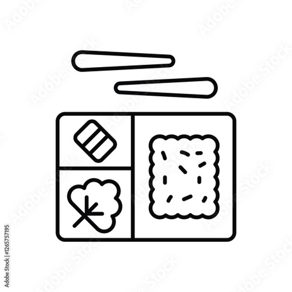 Obraz Bento  vector icon stock illustration