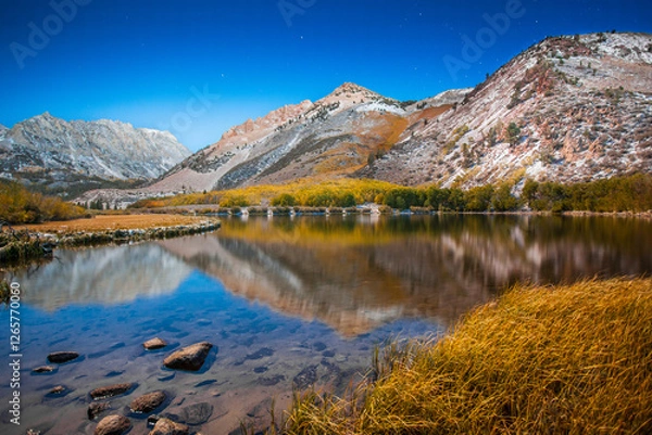 Obraz North Lake by Moonlight