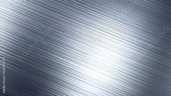 Fototapeta Brushed Aluminum Texture: Fine Lines & Matte Finish for Modern, Industrial Designs