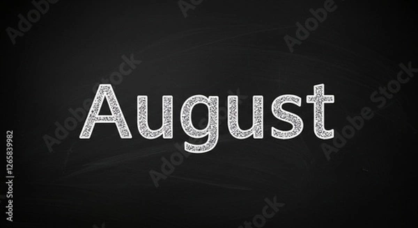 Obraz text, word, august